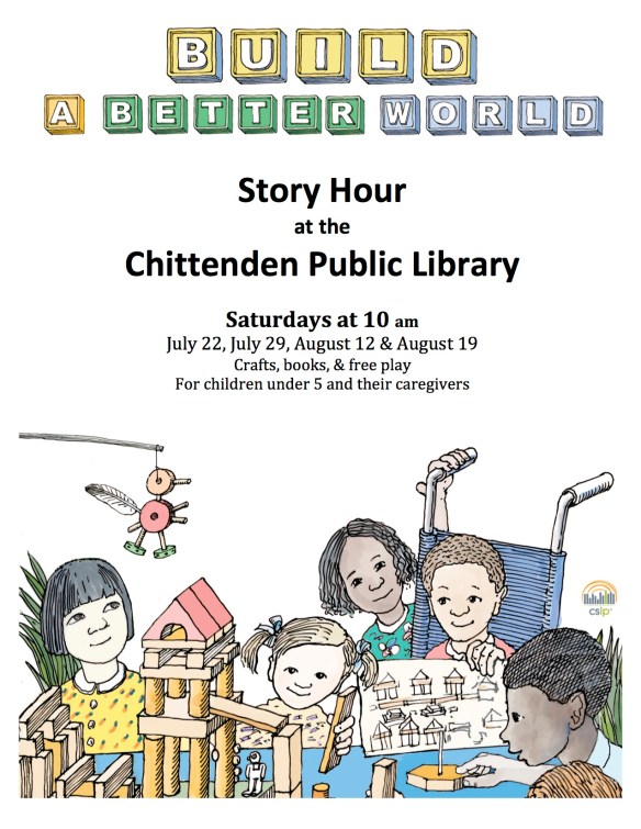 Story hour summer 2017 flyer and website