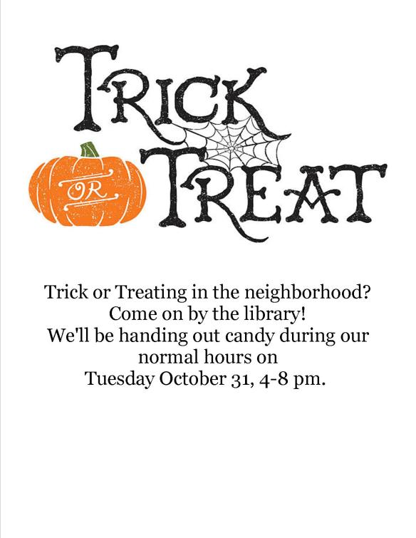 trick or treat at CPL