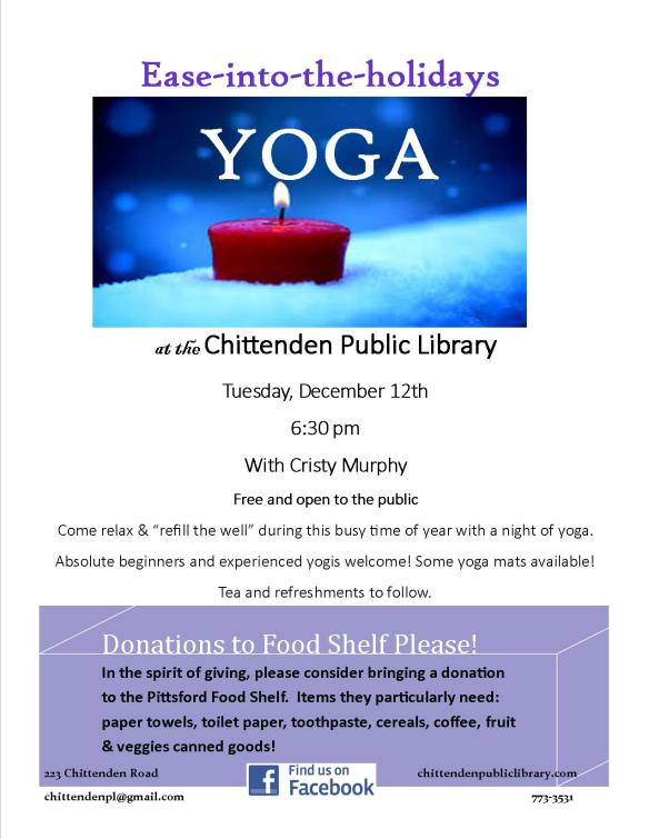 Ease into Holidays Yoga