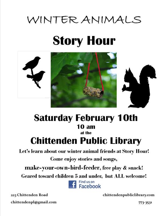 Winter Animals Story Hour Feb 2018