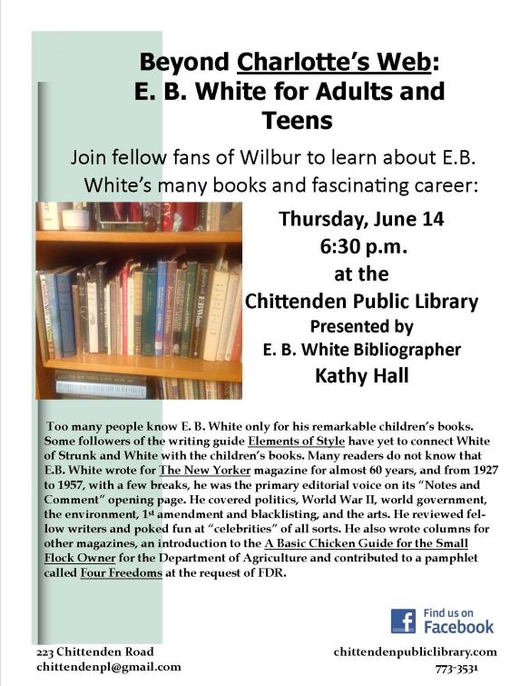EB WHite FLyer