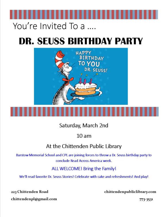 Dr Seuss flyer