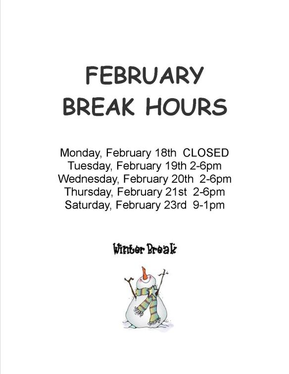 february break hours