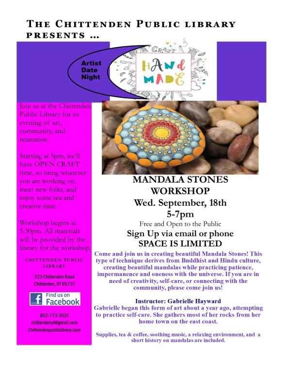 mandala stone artist night