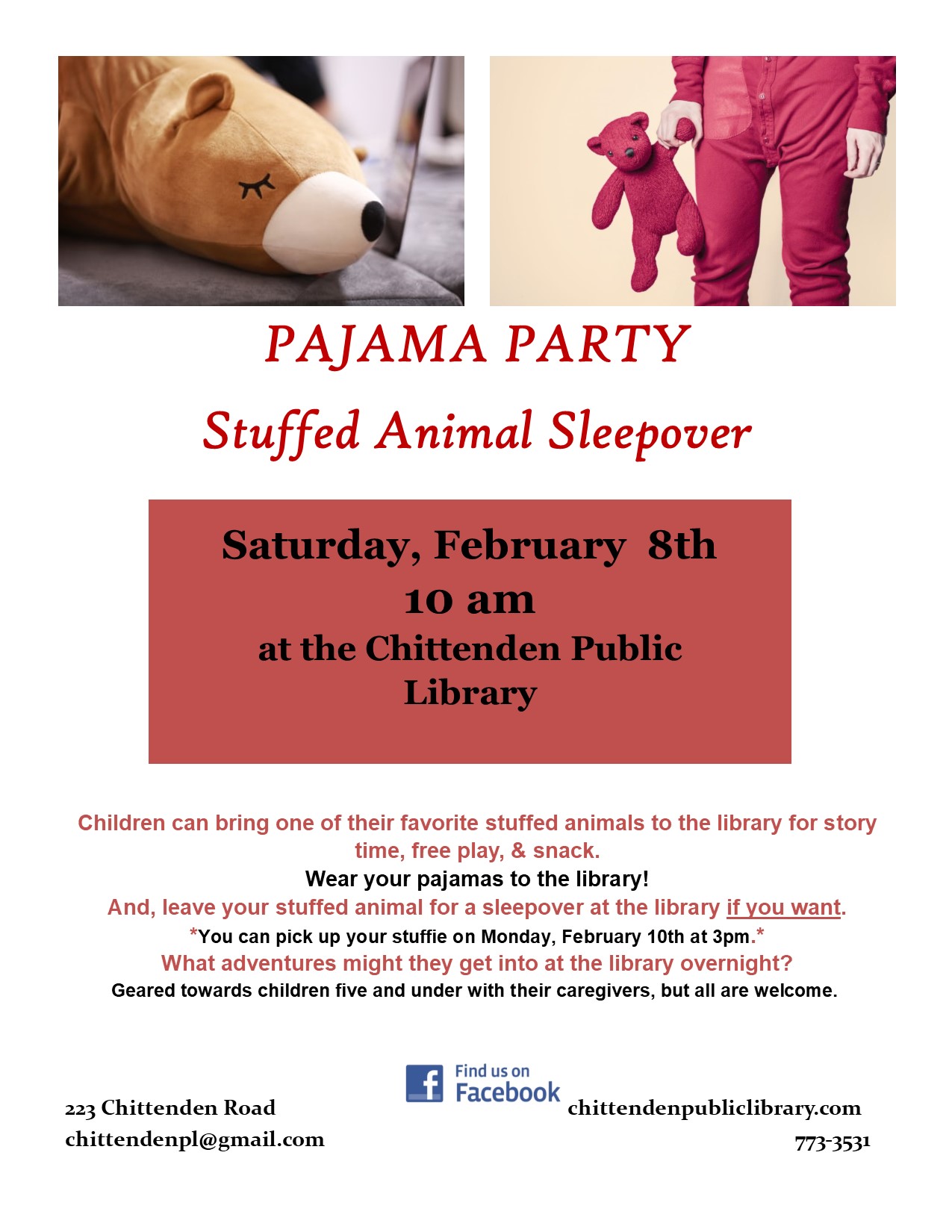 pajama party story hour 2020